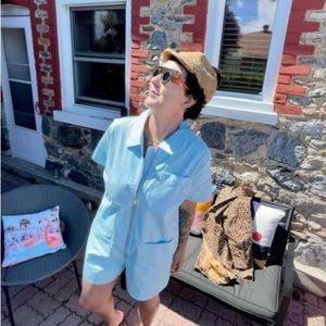 Red Sky Short Jumpsuit Romper